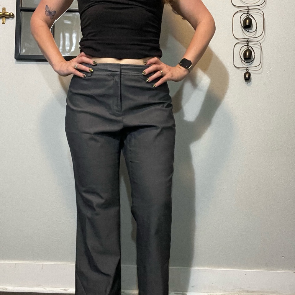 Banana Republic Charcoal Straight Leg Pants